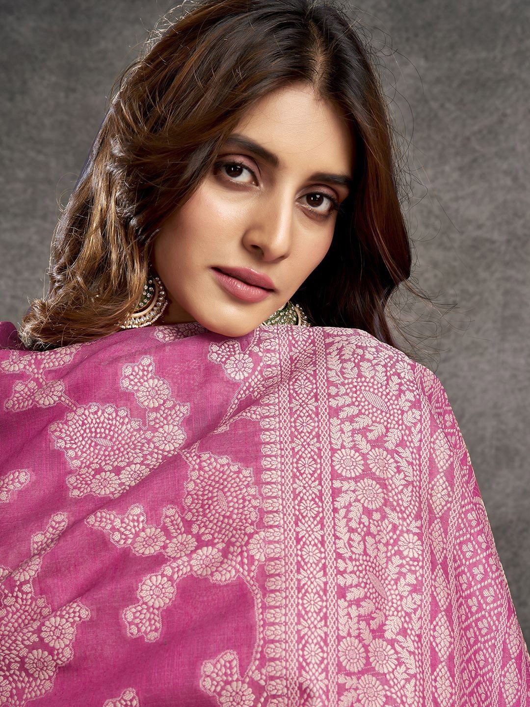 Women’s Ethnic Motifs Zari Pure Cotton Banarasi Saree