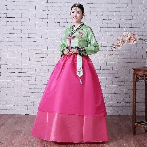 New Traditional Korean Hanbok Dress Korean Folk Stage Dance Costume Hanbok Dress