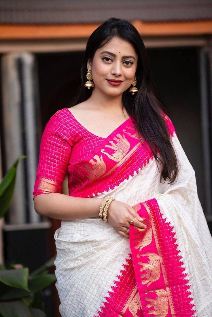 Bollywood Wedding Wear Silk Pink Saree With Blouse Indian Designer Bridal Sari