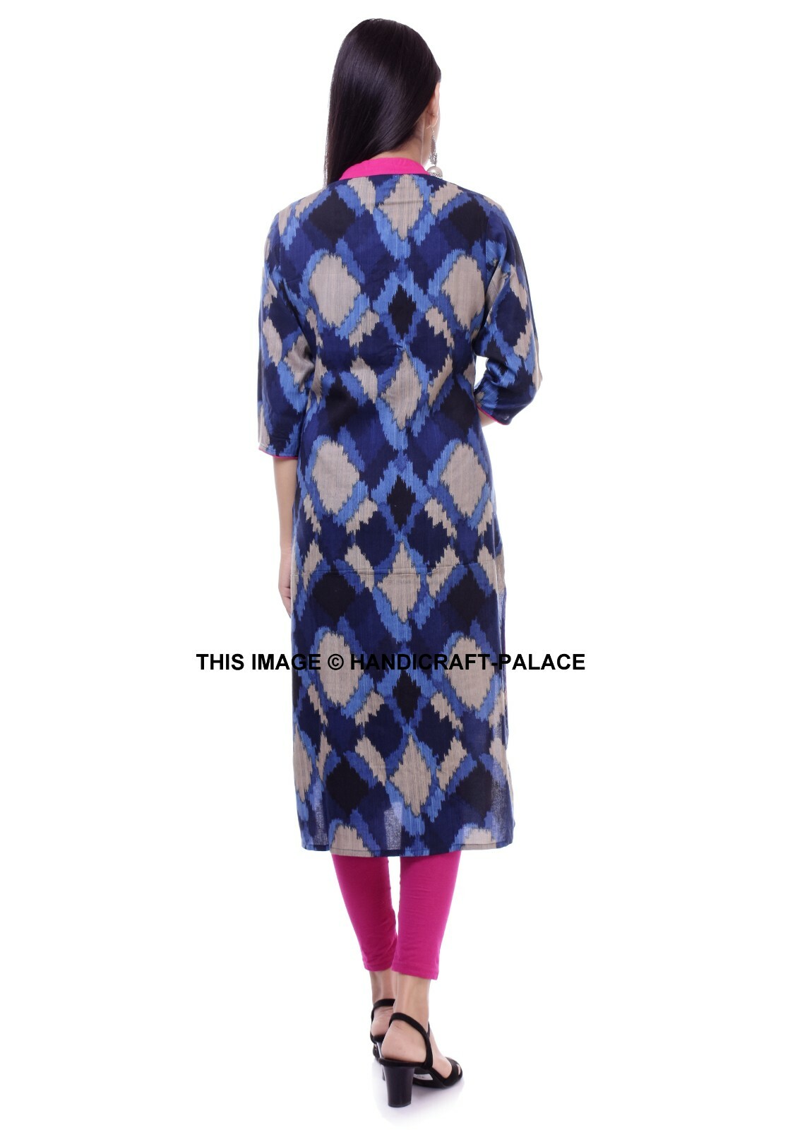Bollywood Women Indian Cotton Rayon Printed Kurti Kurta Top Tunic Casual Ethnic