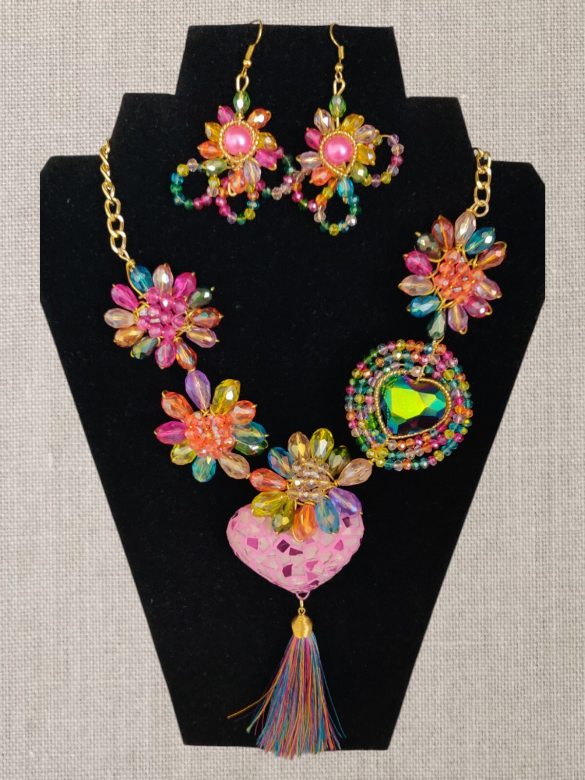 2 mexican handmade necklace / 2 Collares artesanal mexicano, corazon artesanal.