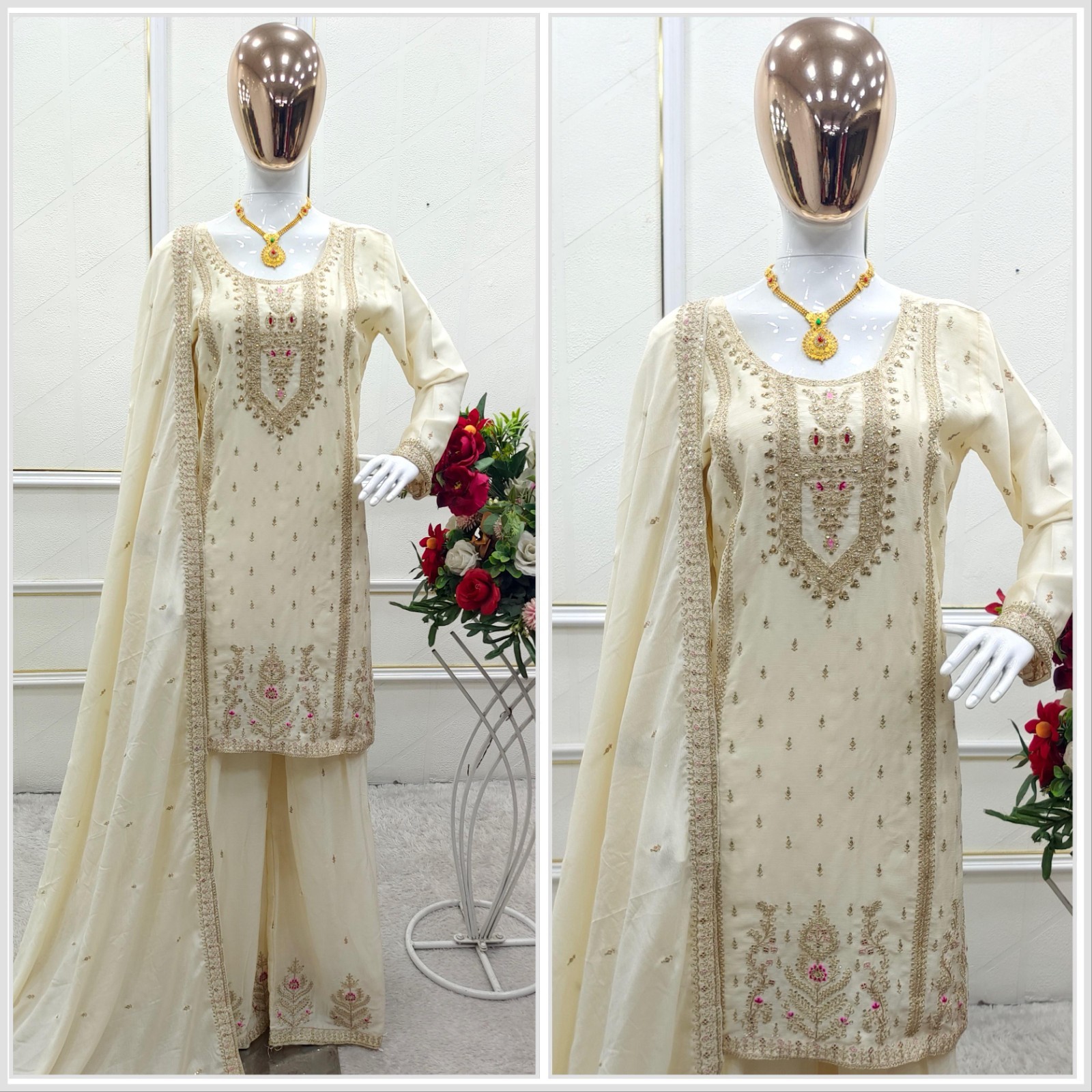 INDIAN SALWAR KAMEEZ PAKISTANI WEDDING PARTY DRESS WEAR BOLLYWOOD SUIT SHARARA