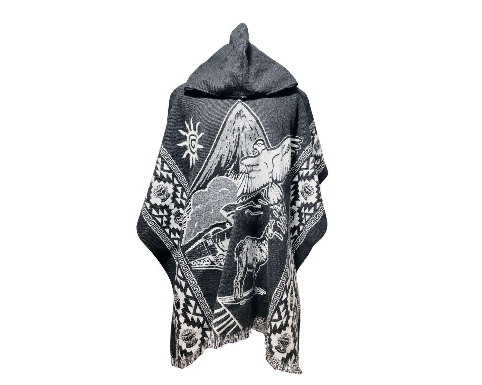 Andean Hooded Poncho – Alpaca Wool | Unisex | One Size