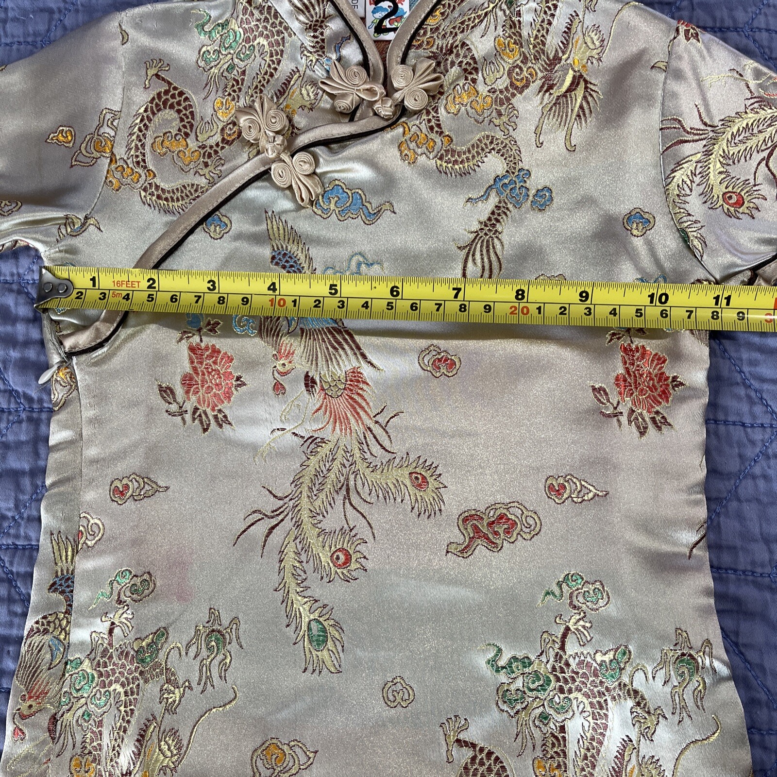 OrientalDress, Size 2 Years, Toddler Girls, Dragon Design, B2D3