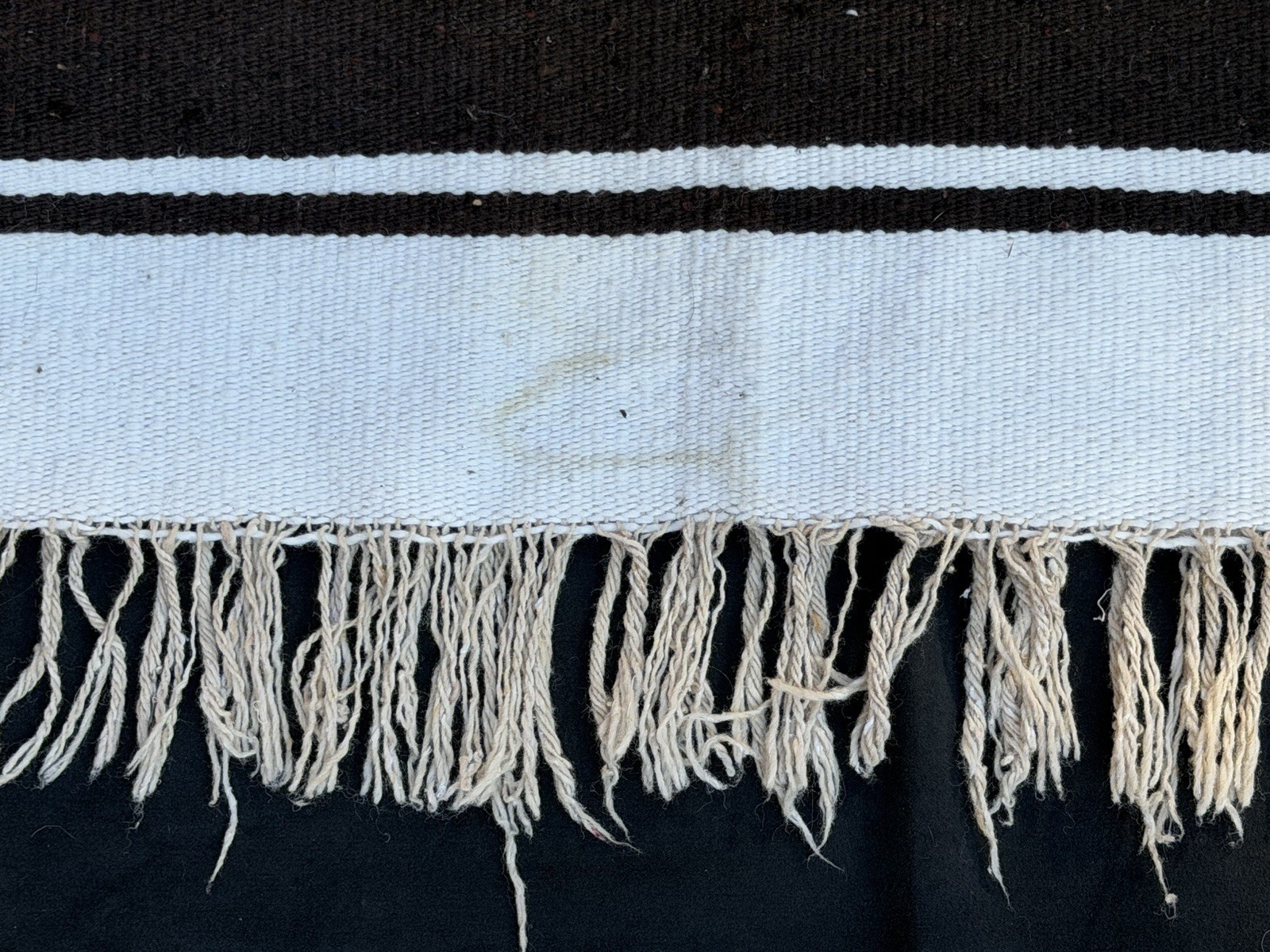 Tradtional Mexican Falsa Blanket Poncho Serape With Fringe Western Cowboy OSFM