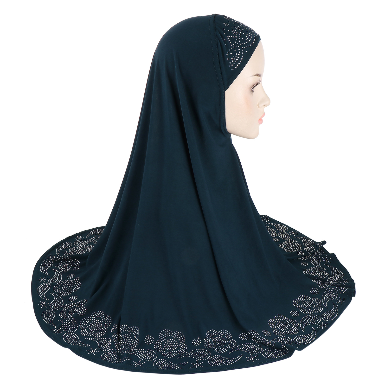 Women Hijab Muslim Rhinestone Instant Scarf Headties Turban Shawls Arab Shayla