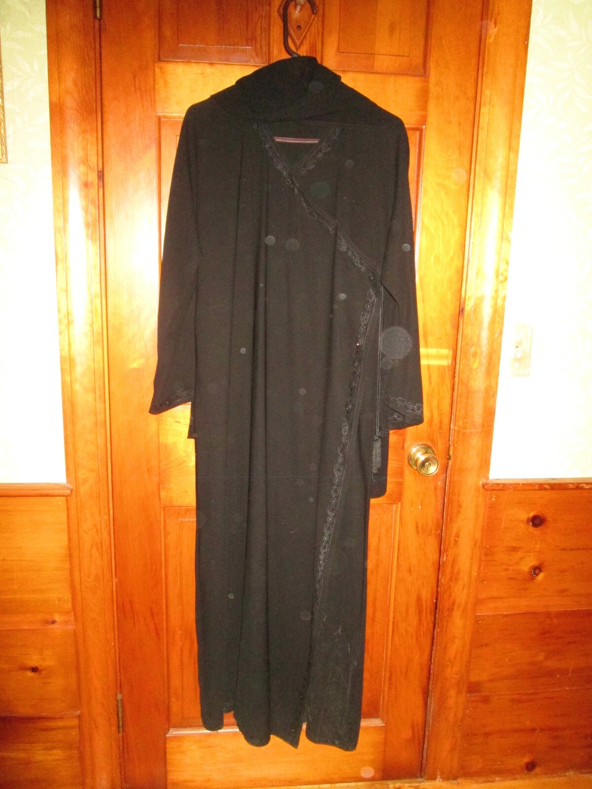Black Burqua with scarf and veil, Ain Shams, Dubai, UAE