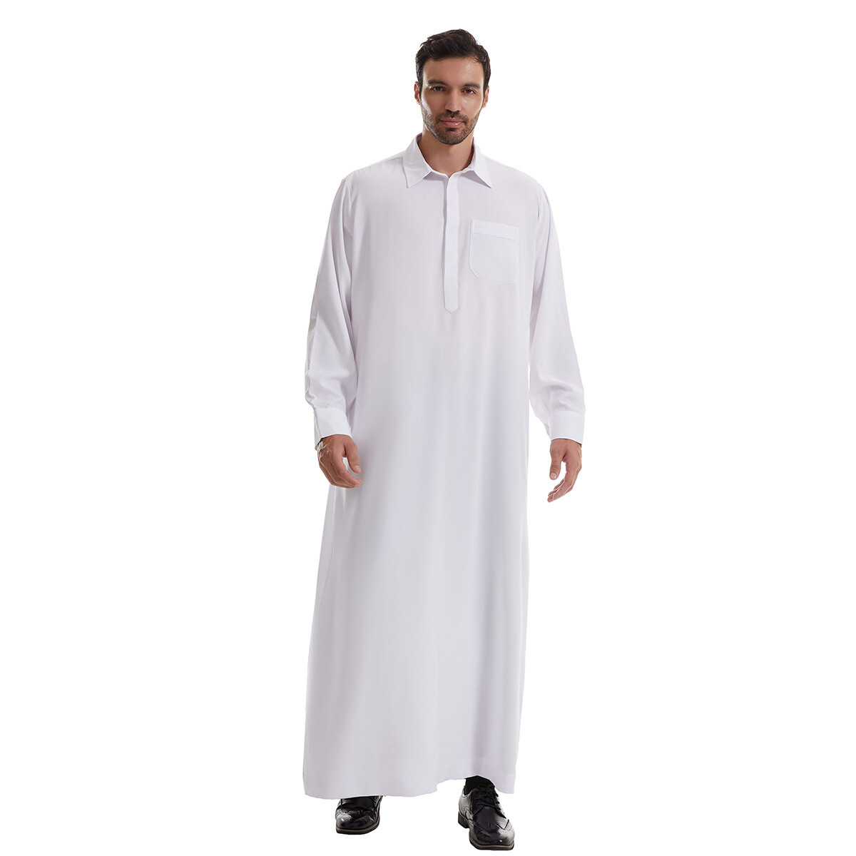 Islamic Men Long Robe Dishdash Thobe Saudi Jubba Kaftan Dubai Arabic Abaya Dress