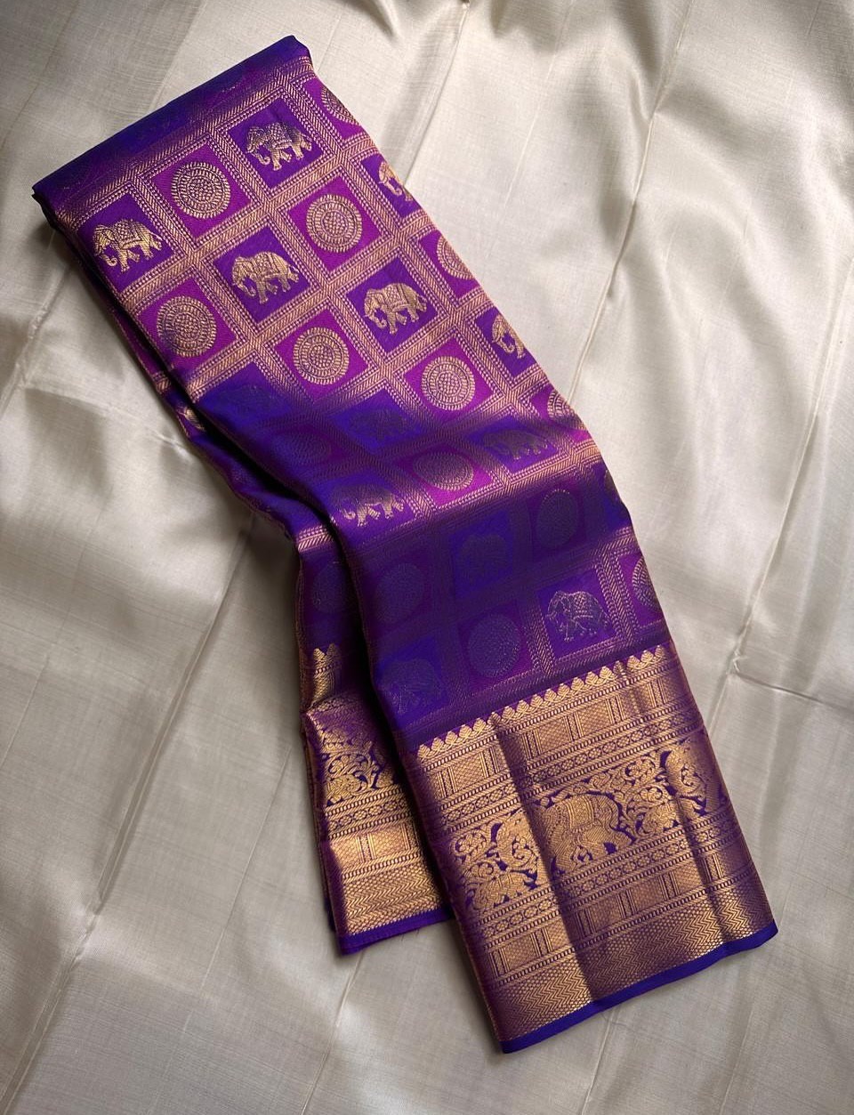 Women Multicolour Silk Saree Indian Sari Traditional Wedding Party Dress