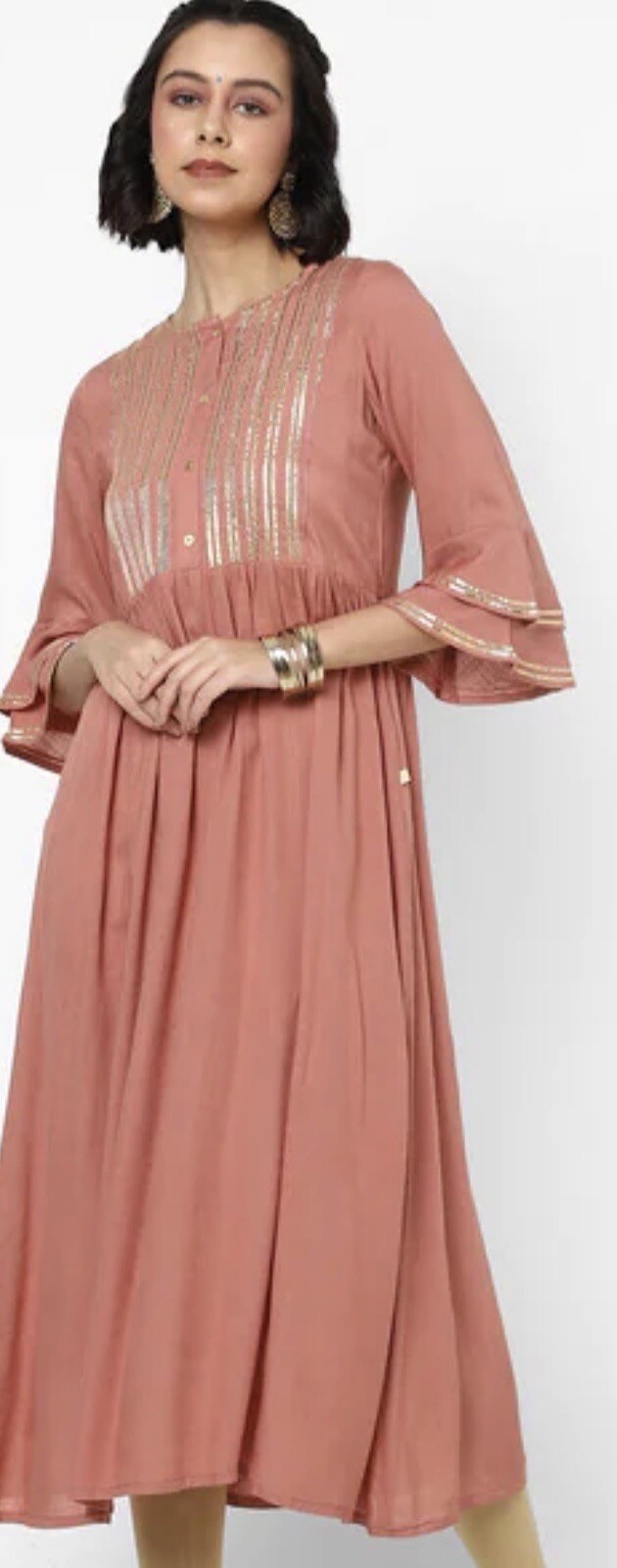 excellent rayon/cotton material Kurti indian/pakistani regular wear A-line Kurti