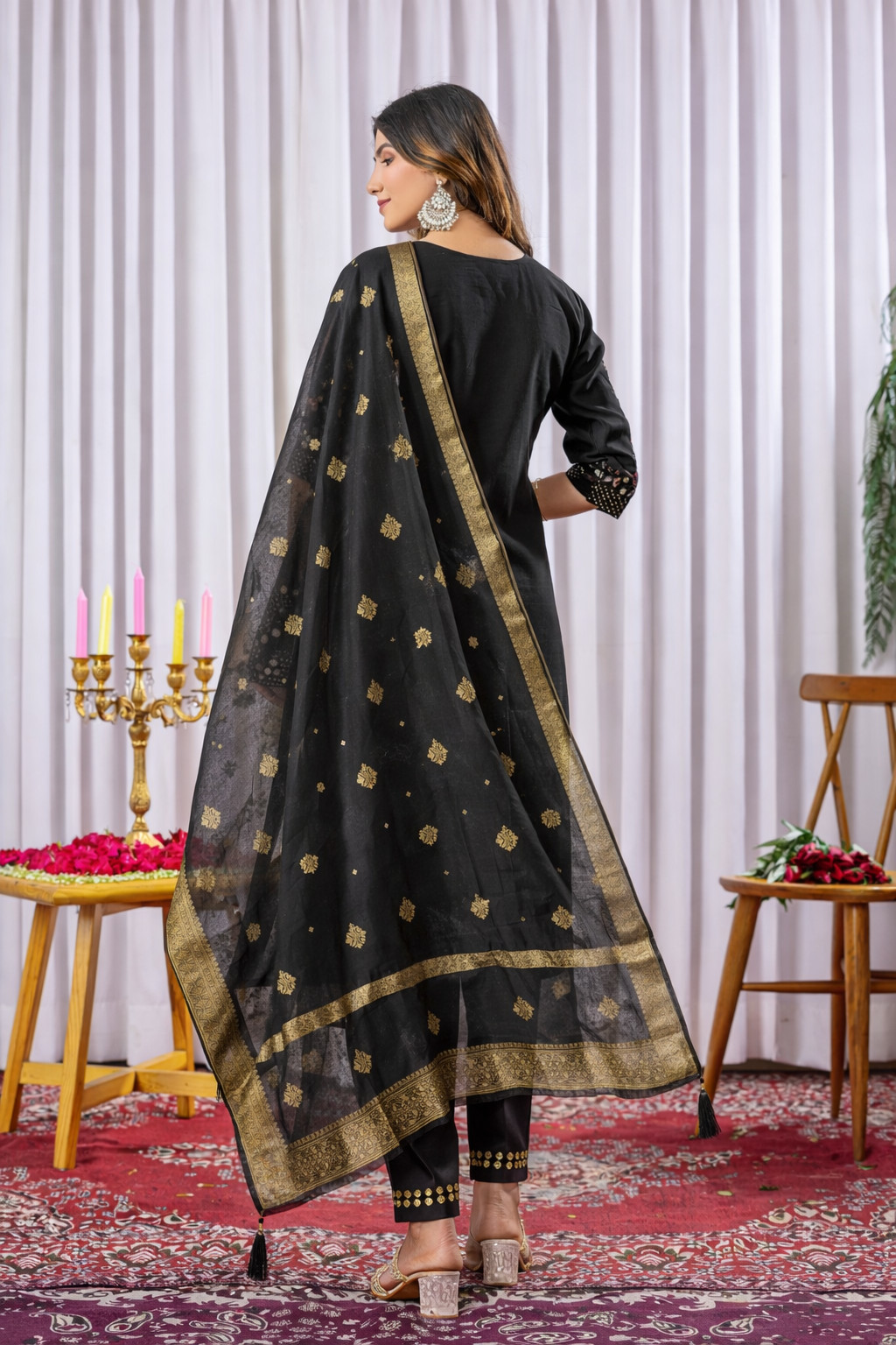 Readymade Kurti Viscose Silk Women Set Heavy Sequence Work Indian Designer Dress