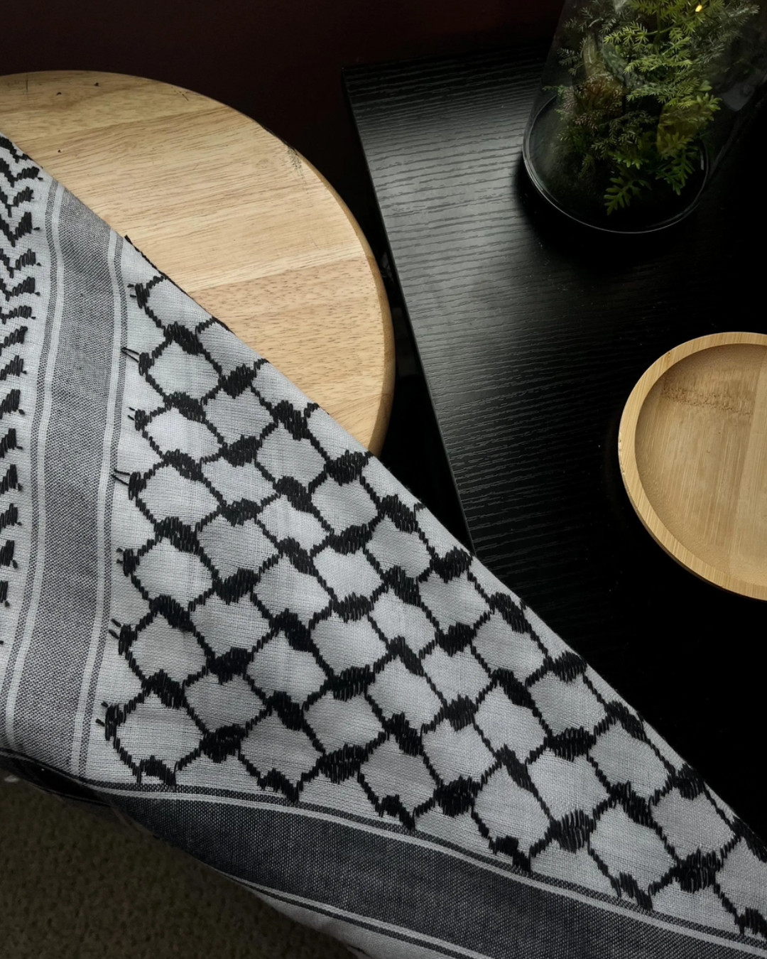 Real Authentic Palestinian Keffiyeh (Kufiya) Scarf – 100% Cotton | Woven