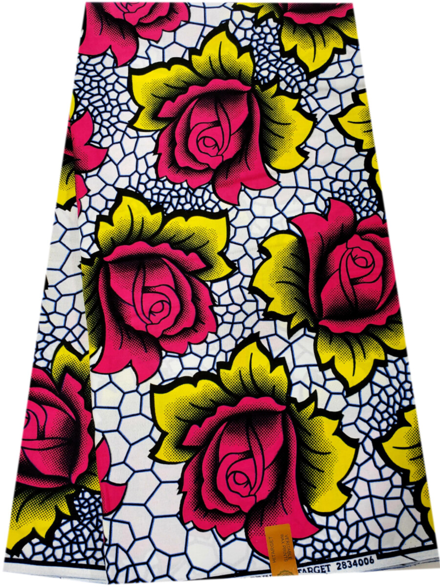 Attractive High Quality African Ankara Wax Print, 100% Cotton, Sell by 6 Yards
