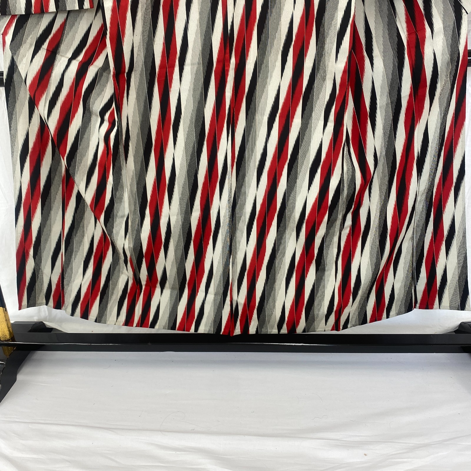 Japanese Vintage Kimono Silk Red No Lining Traditional Authentic Length59in