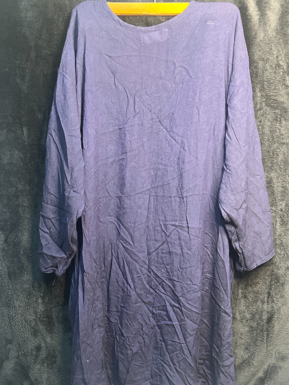 Mehzabeen Navy Blue Kurta Tunic with Gold Sequin Embroidery – Pre-Owned