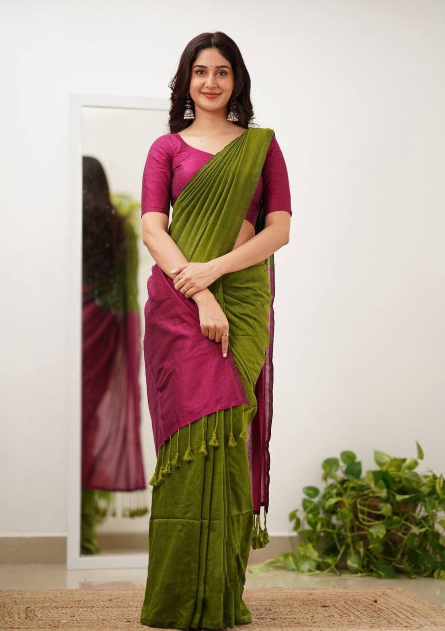 Designer saree South Indian Ethnic Banarasi Exclusive Indian Soft Lilan Cultural