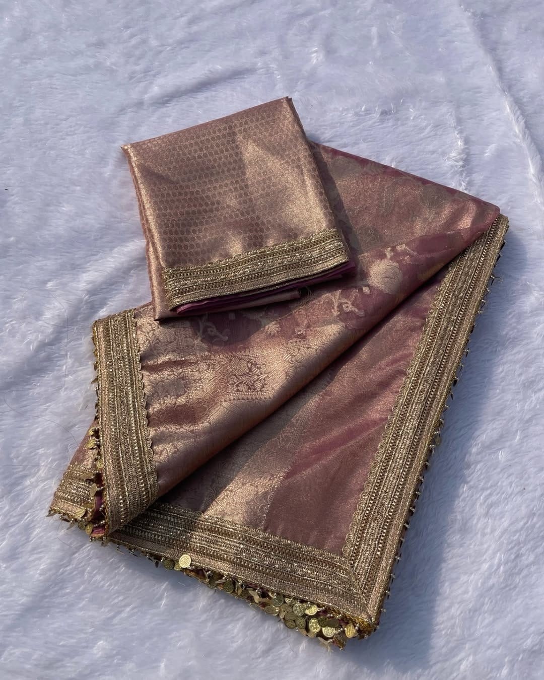 Tissue Silk Saree Kanjeevaram Saree Indian Sarees Blouse Indian Designer Saree