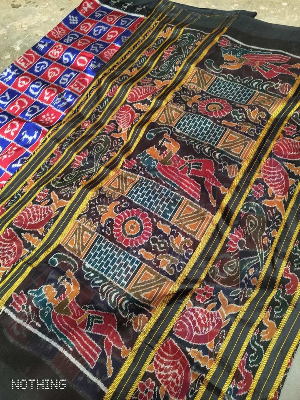 Ikat Pure 100 pure Odisha Sambalpuri Silk Saree