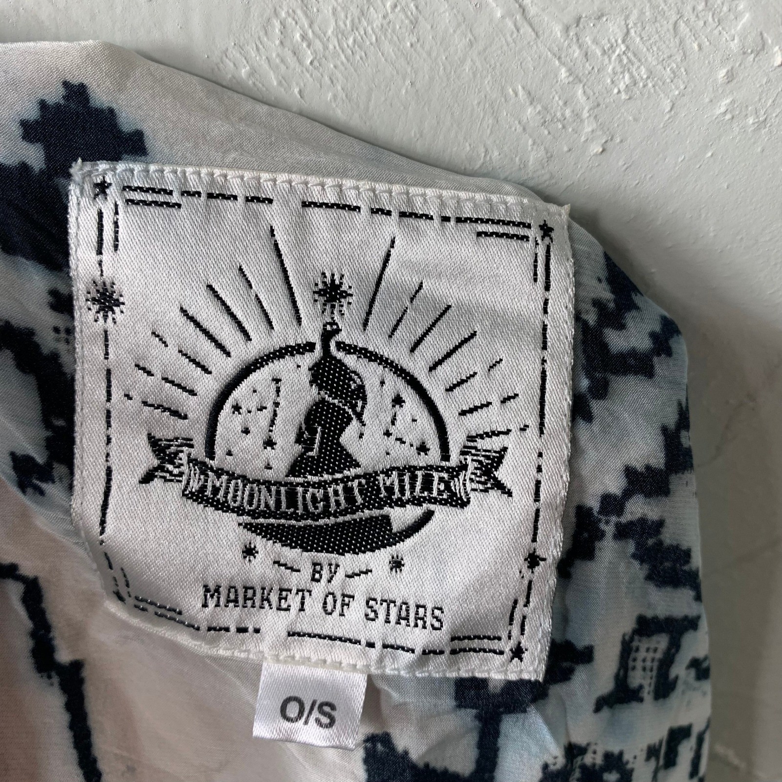 Moonlight mile Market of Stars Kimono Shirt One size Silk Cotton Bohemian BB6