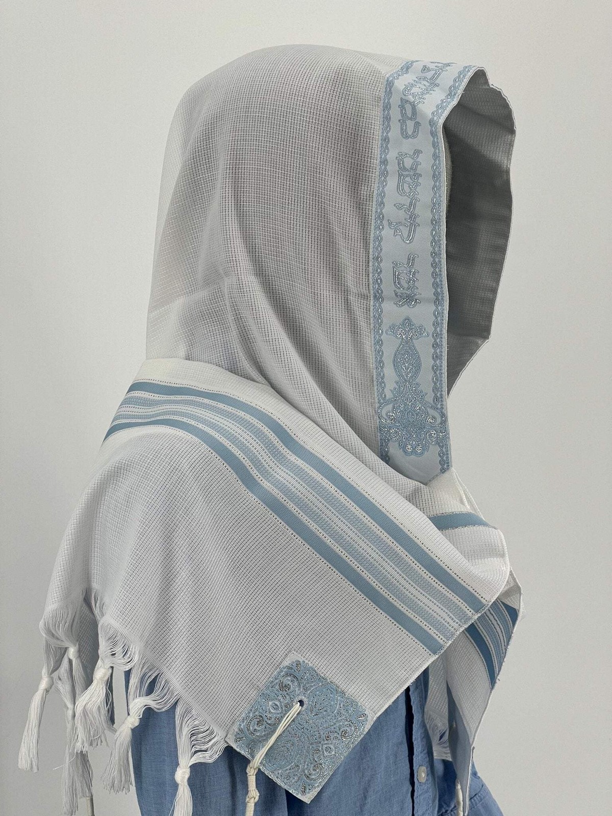 NEW Children’s Tallit – Acrylic Tashbetz Various Sizes & Colors Kosher Tzitzit