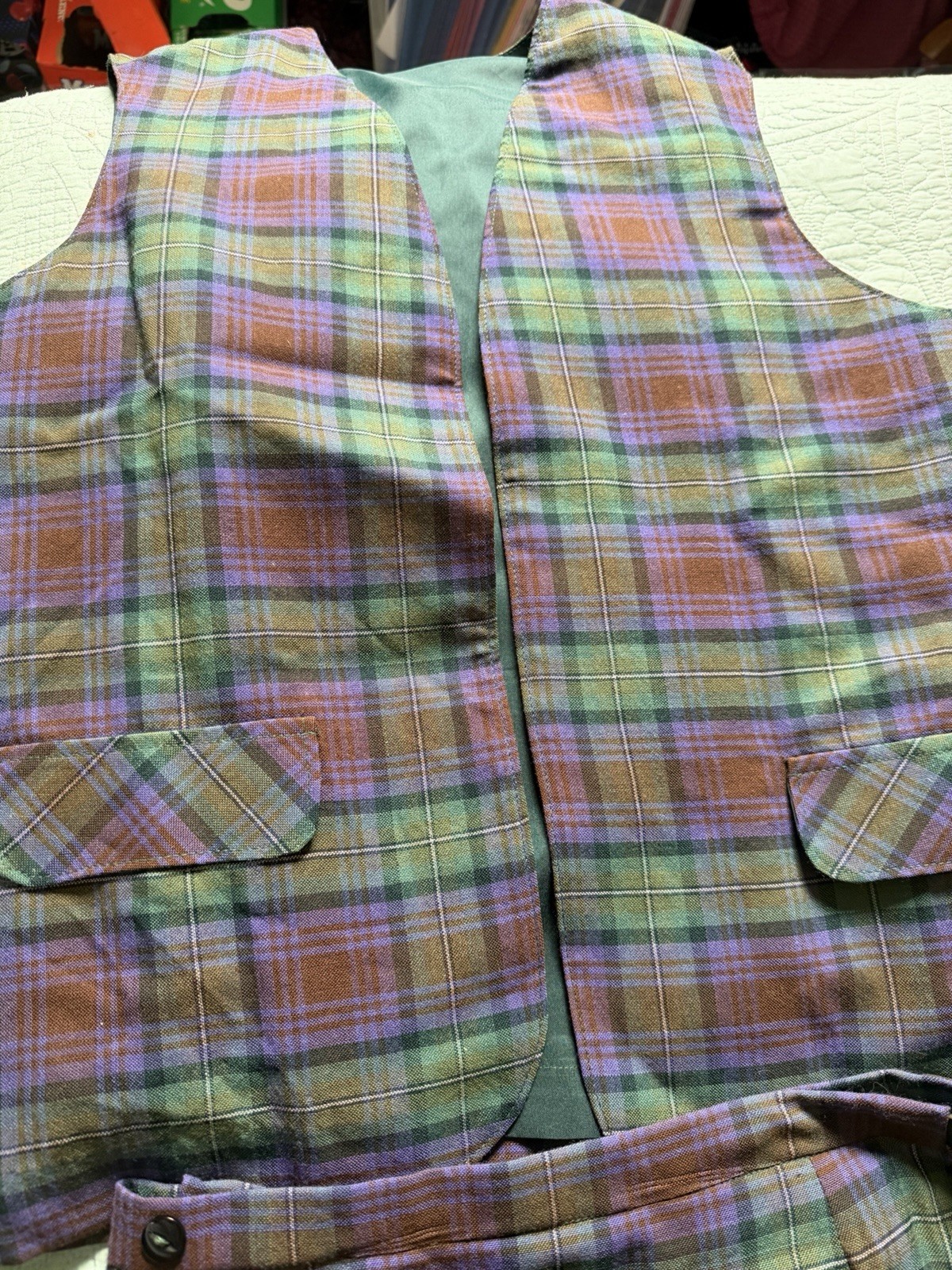 Lochcarron Women’s Tartan Kilt Classic Skirt Wool Scotland Authentic Fabric READ