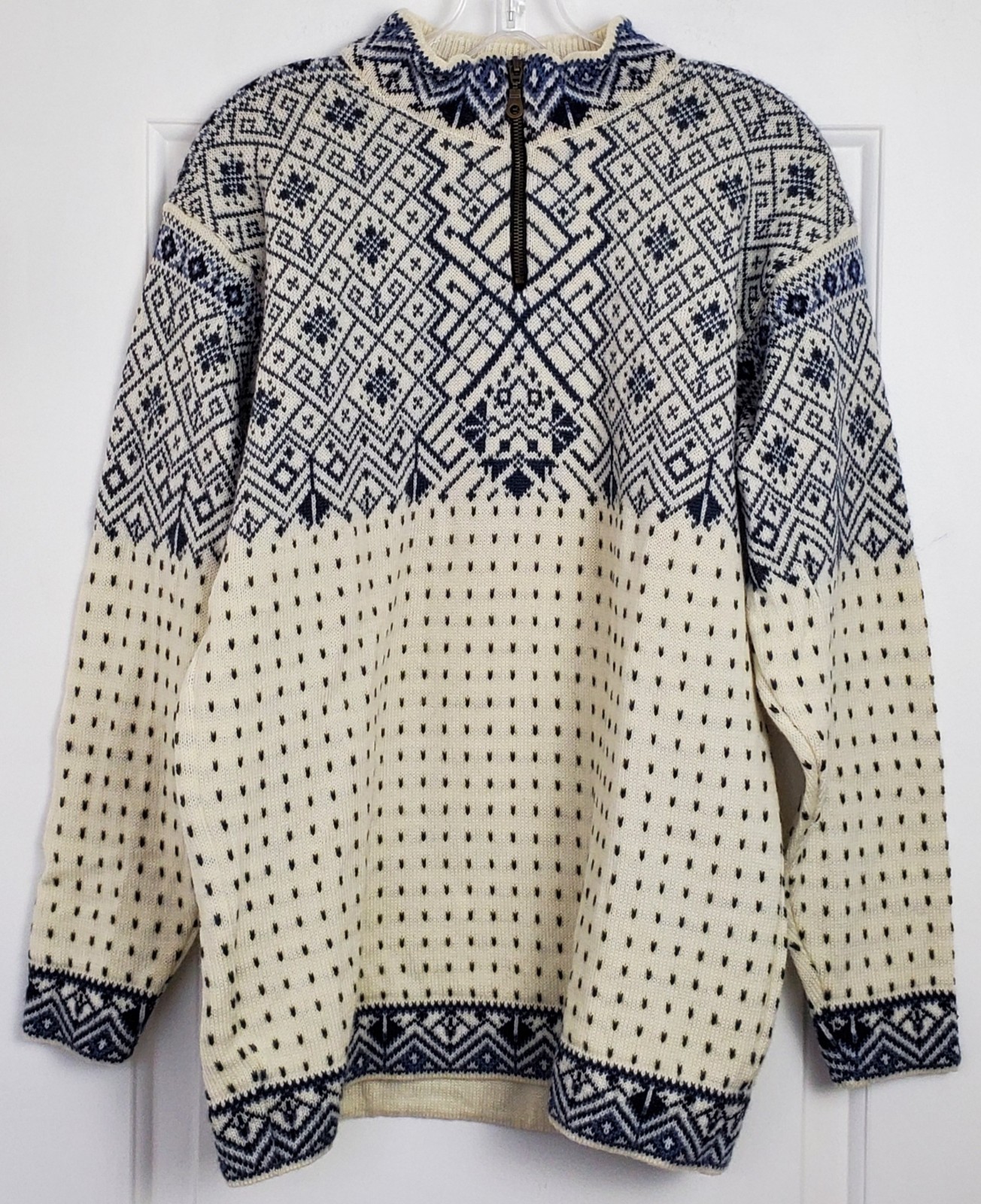 Nordstrikk Unisex Nordic 1/4 Zip Virgin Wool Sweater Norway – Size M – EUC