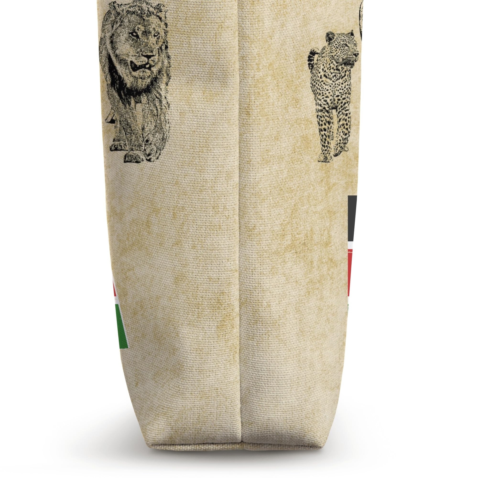 Big Five Kenya Pride Artwork for Kenyans Tote Bag 16 inches