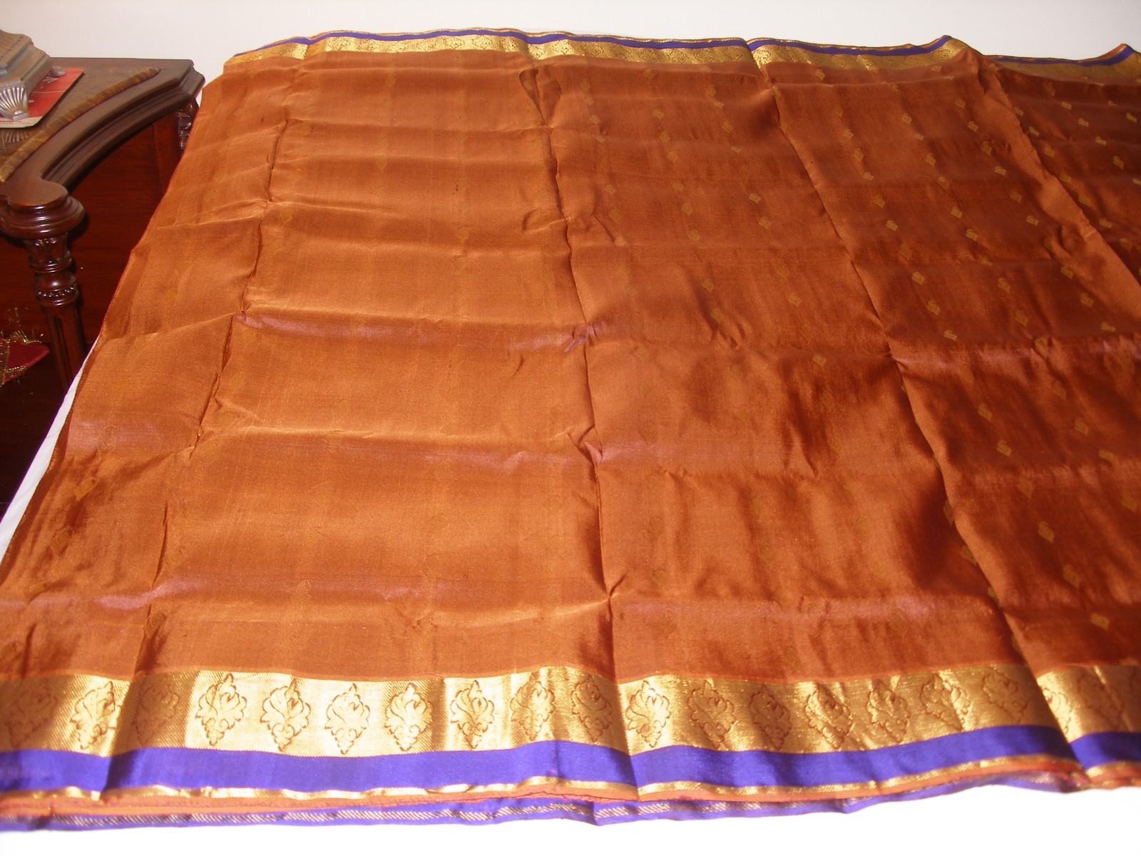New Pure Silk Saree Kanjivaram With stitched blouse.