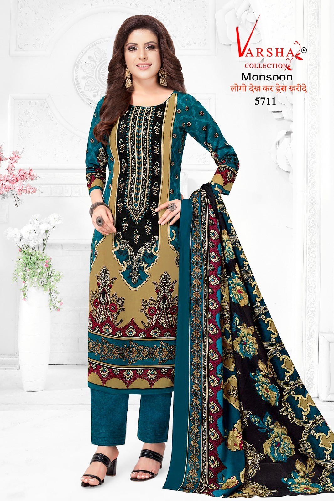 Salwar Kameez Designer Punjabi Pakistan Pullover Indian Synthetic Dress Crepe