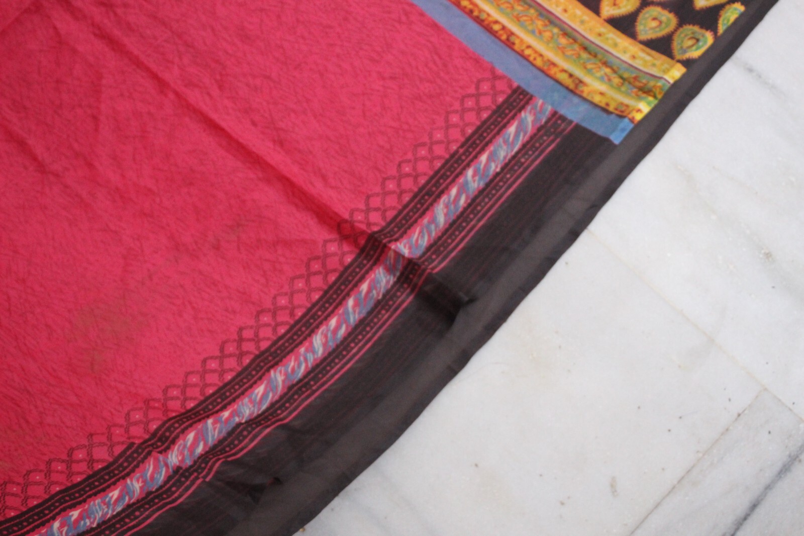 Vintage Dress Indian Women Wrap Printed Craft Fabric Sari Home Decor Fabric Lot