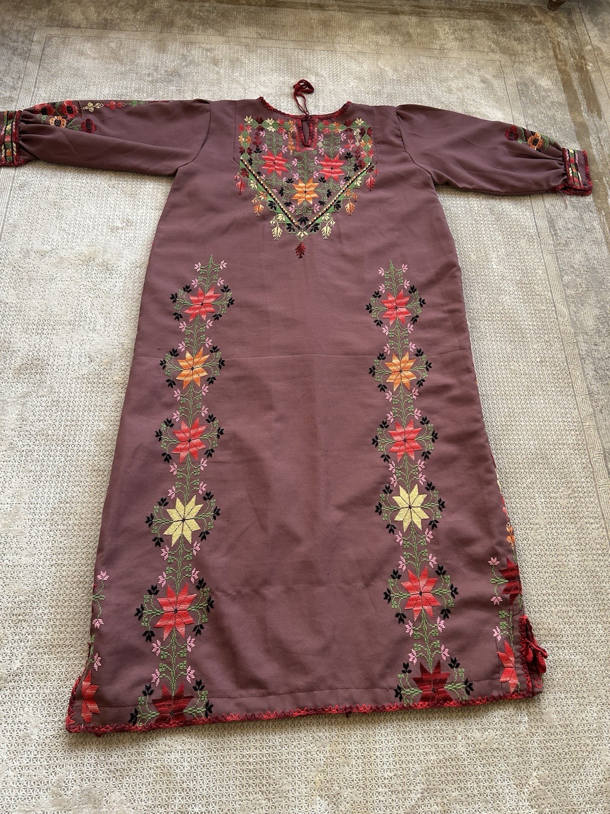 Palestinian Thobe Handmade Tatreez Embroidered Traditional Dress