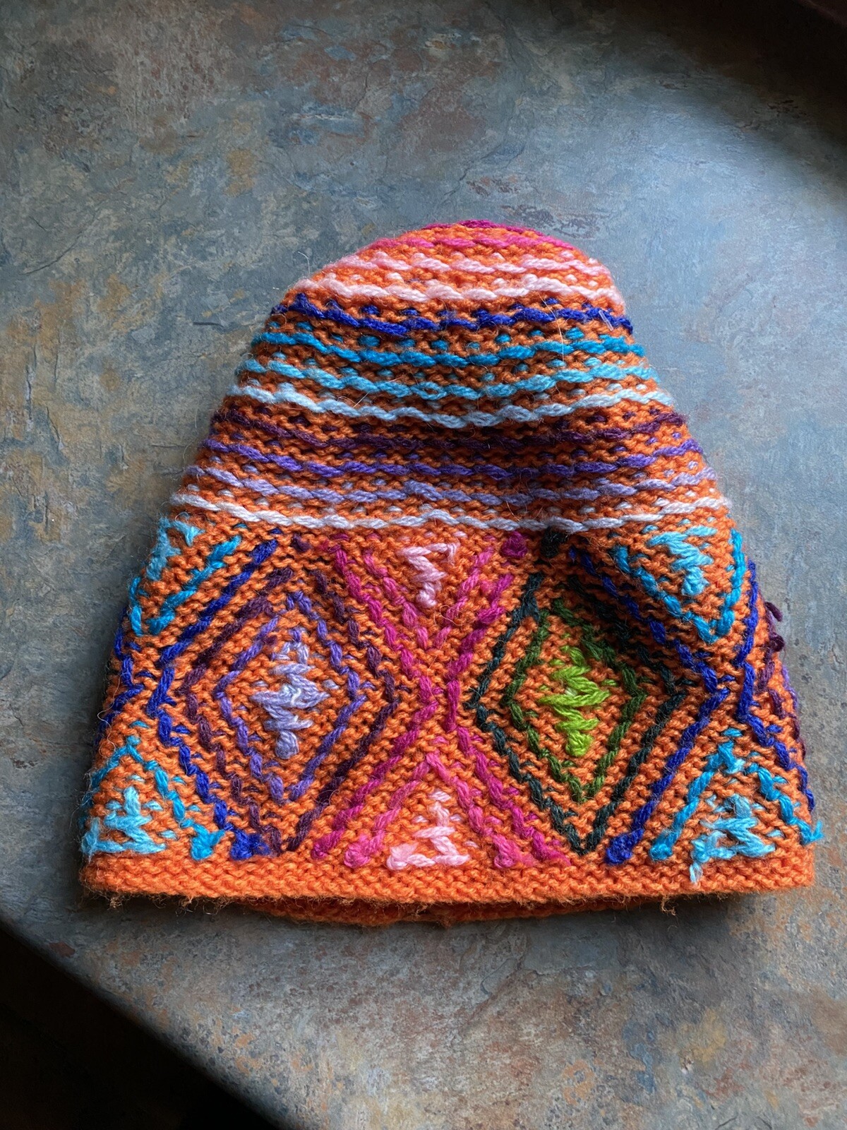 Peruvian handmade chullo – hat – cap for women – warm – Acrylic Alpaca Wool