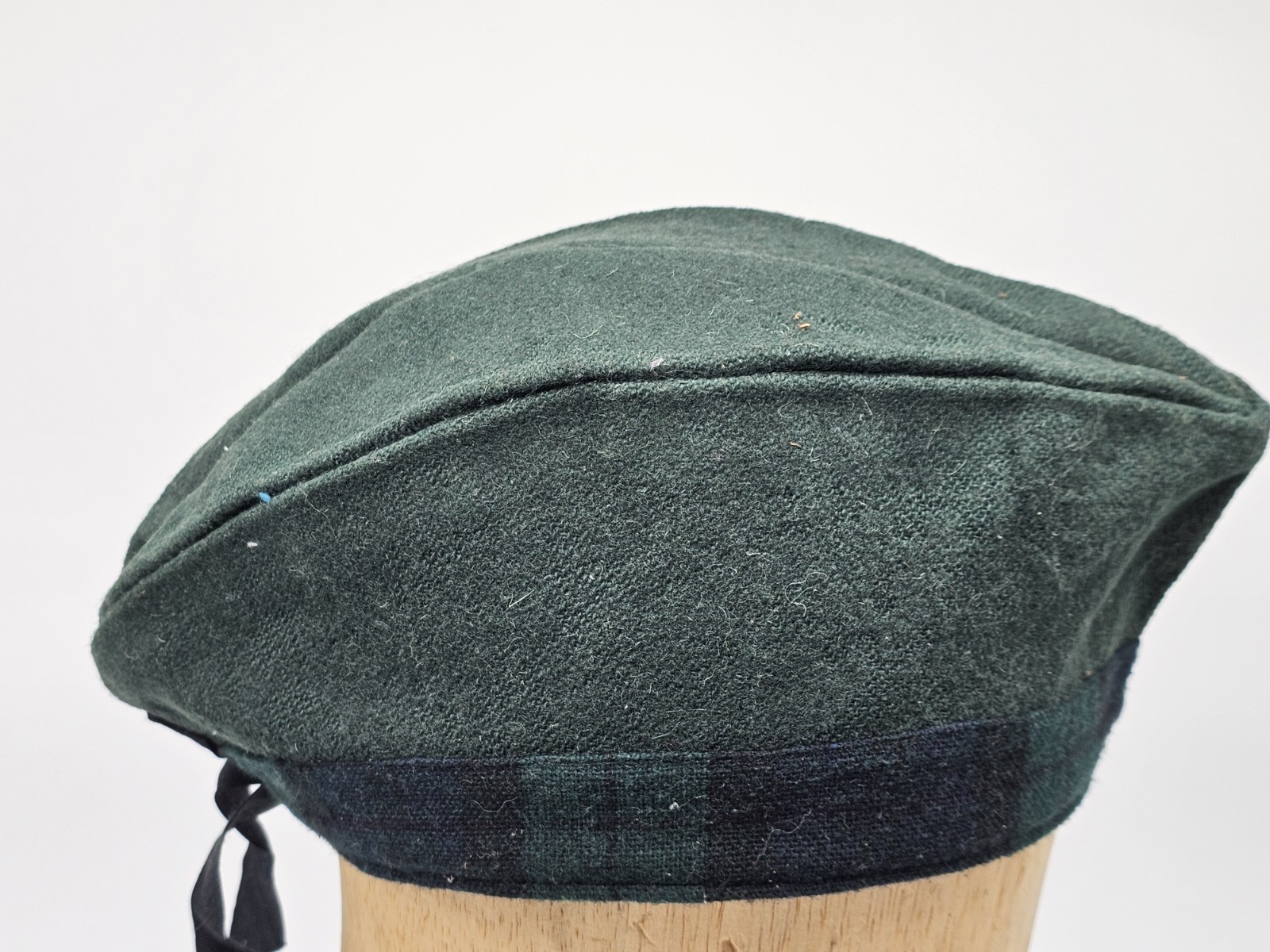 GREEN NAVY 100% WOOL GLENGARRY HAT SCOTTISH HIGHLAND WEAR