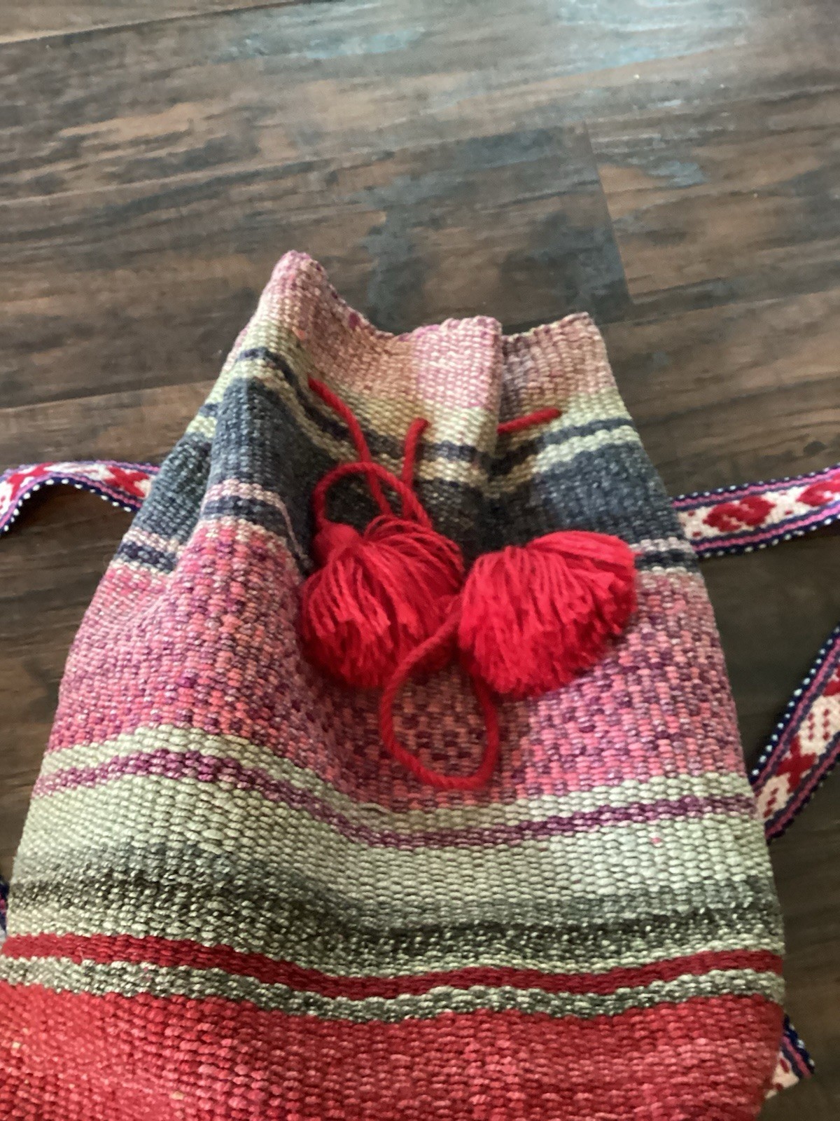 Peruvian 100% Wool Backpack The Winding Road Made In Peru