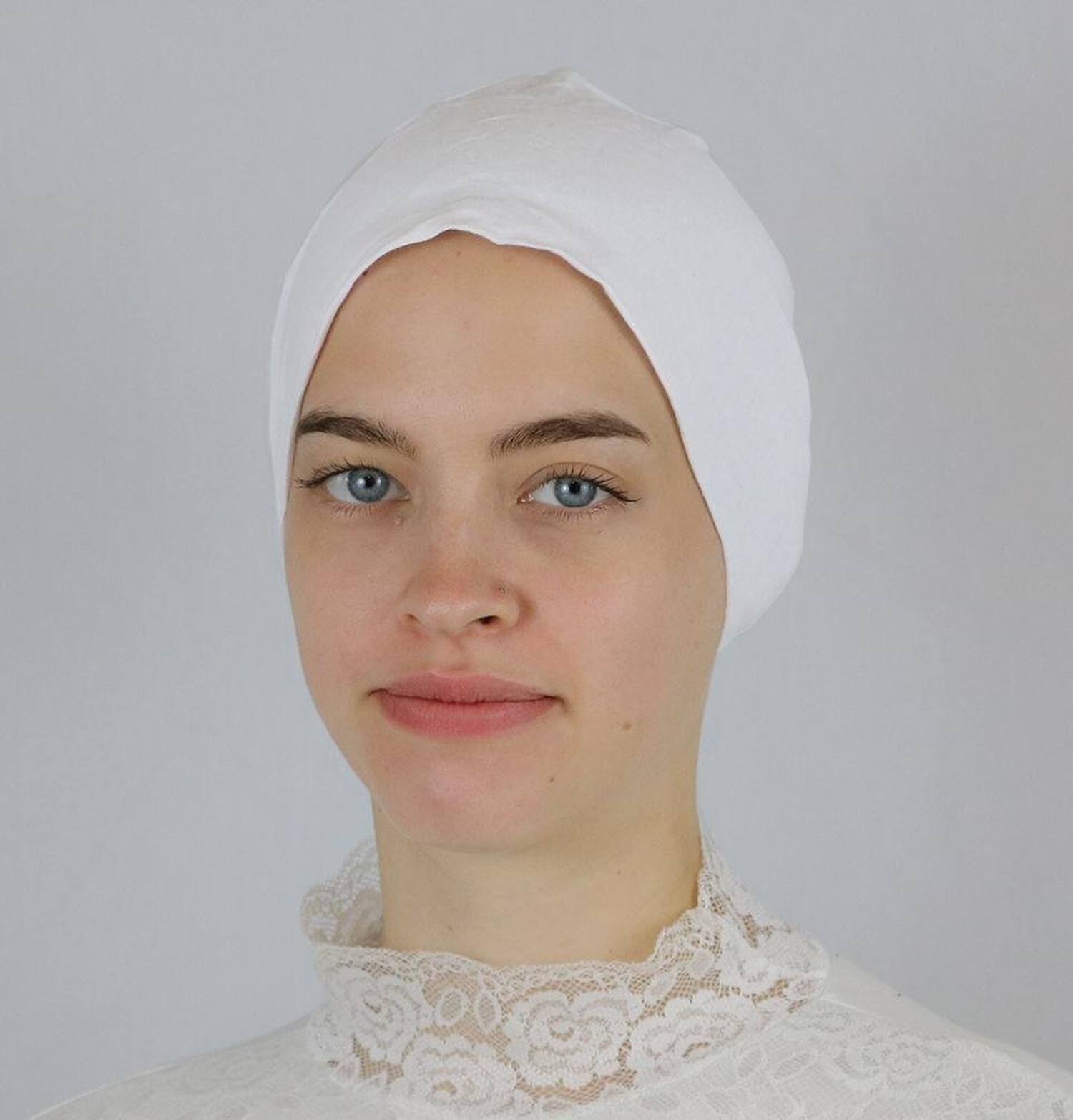 Modefa Islamic Women’s Non-Slip Cotton Hijab Bonnet Cap Underscarf White