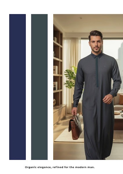 Lawung Al Ameer Mens Eid Thobe Jubba 2026 Luxury Premium Dishdasha AA2653