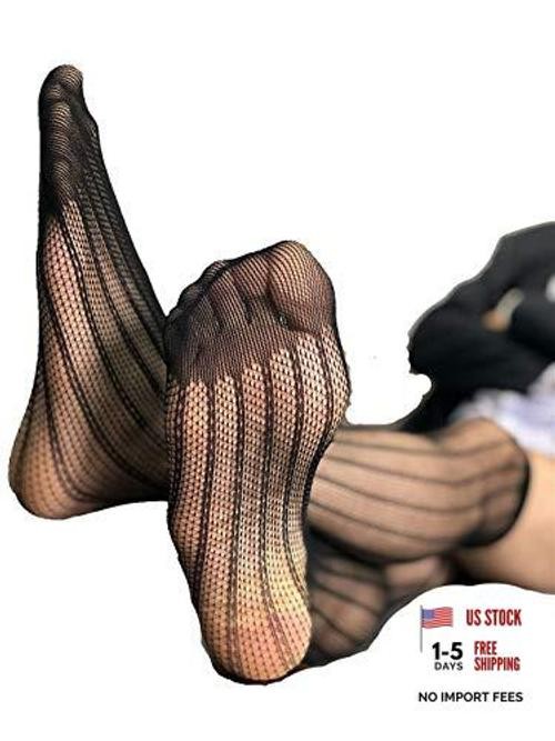 Goobester Men Sheer Formal Wear Suit Transparent Business Fishnet Tube Dress
