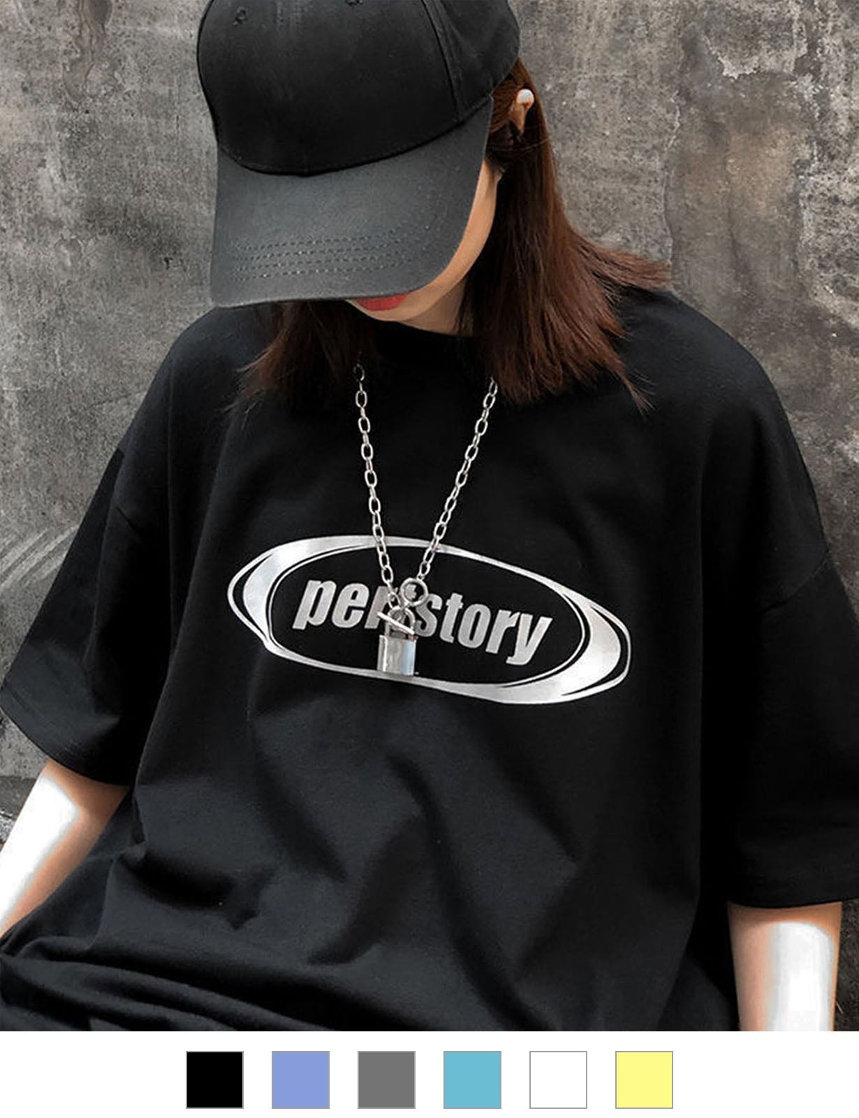 DEVICE select Street-Style Loose Fit Short-Sleeve T-Shirt Unisex