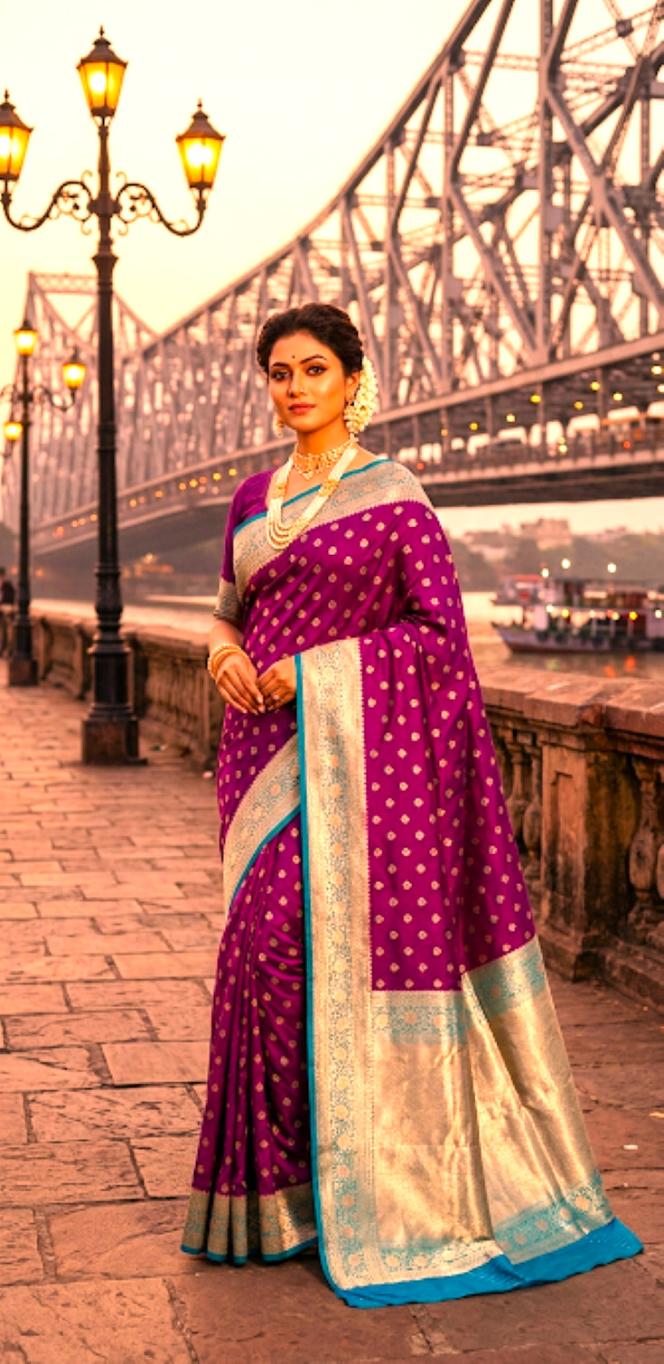 Gorgeous Wedding /Party Wear Saree BANARASI Katan Silk Handloom Ethnic Sari