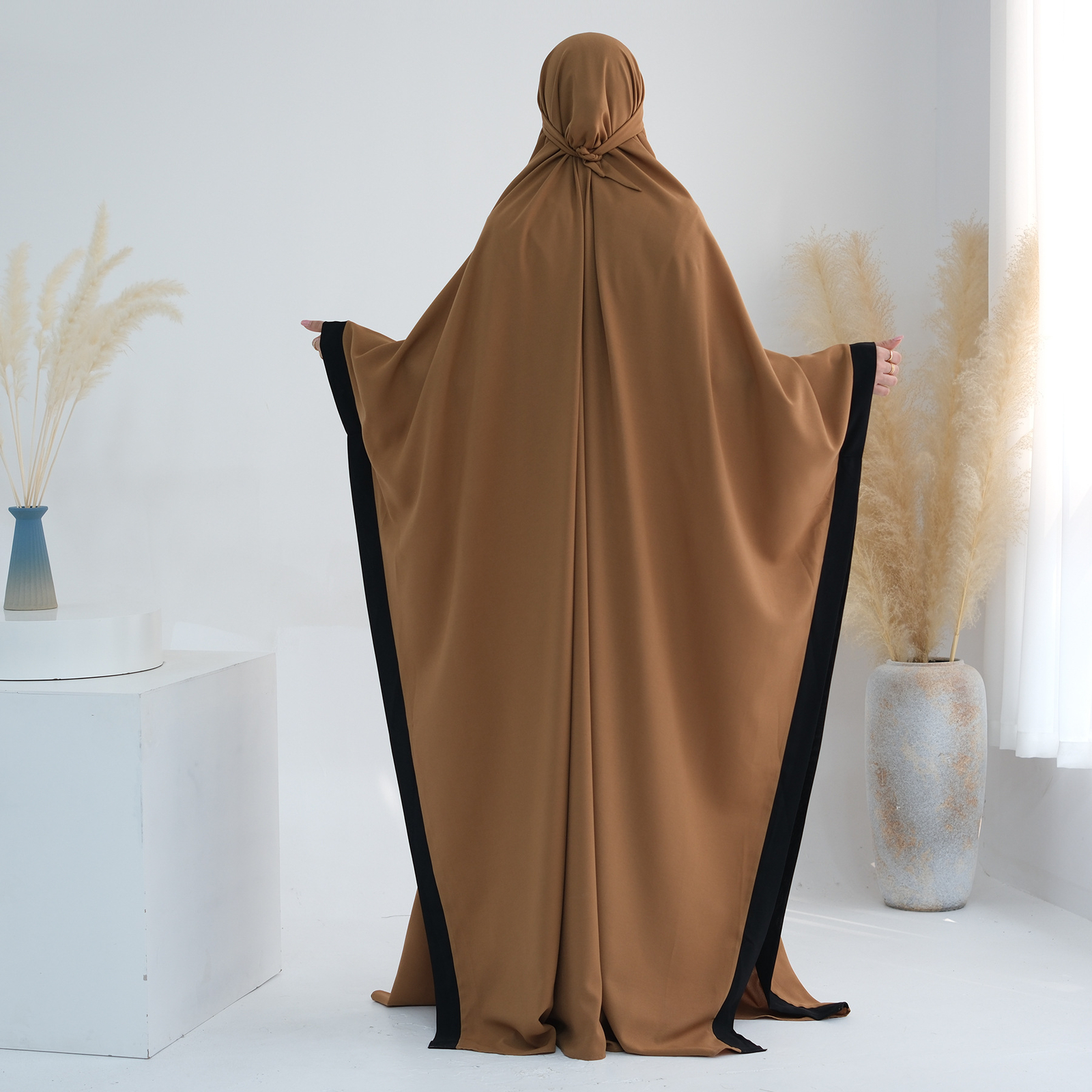 Muslim Women Prayer Robe Arab Burqa Islamic Long Abaya Eid Corban Loose Kaftan