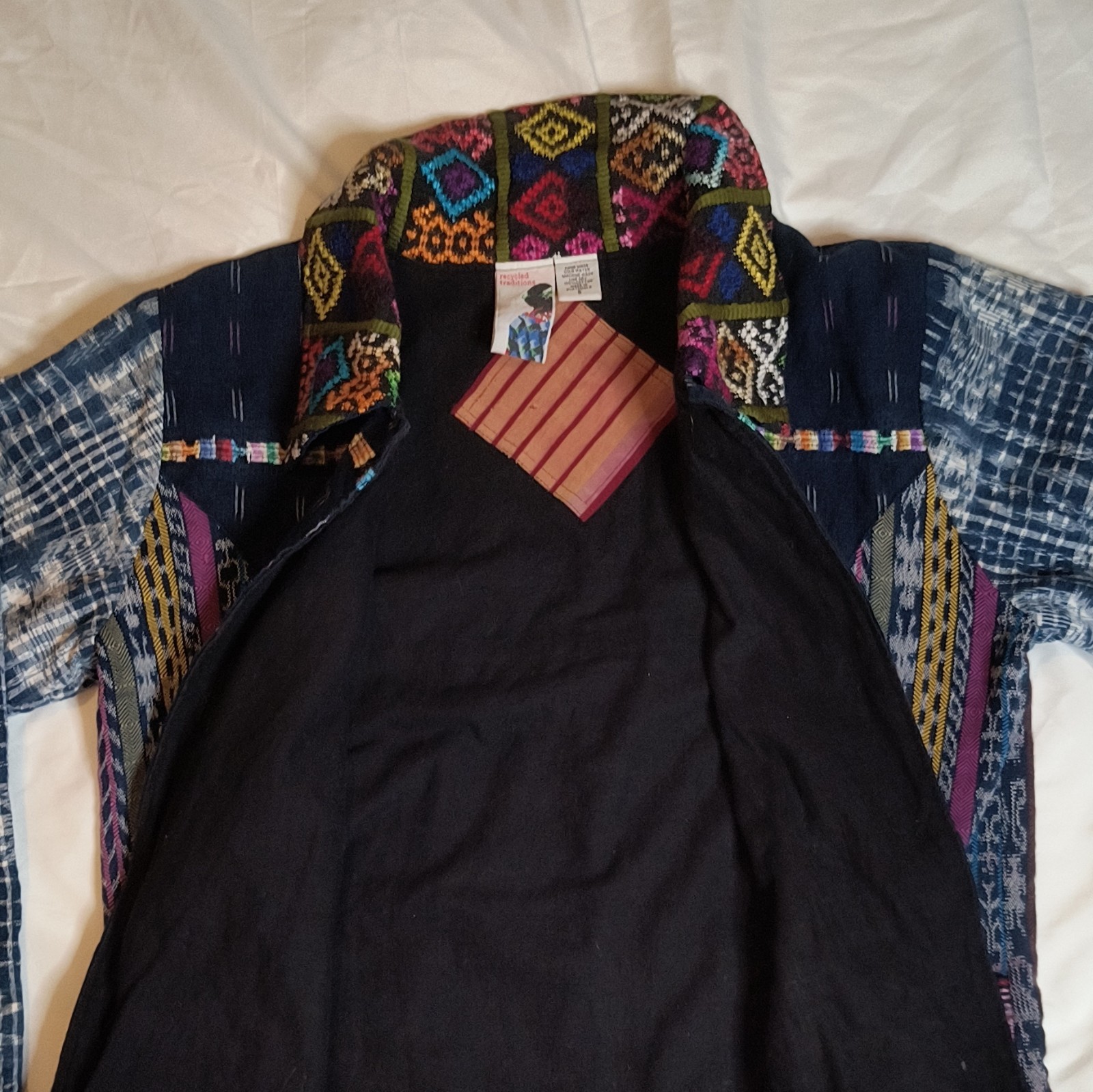 Recycled Traditions Women’s Cotton Woven Button Front Jacket Multicolor Small