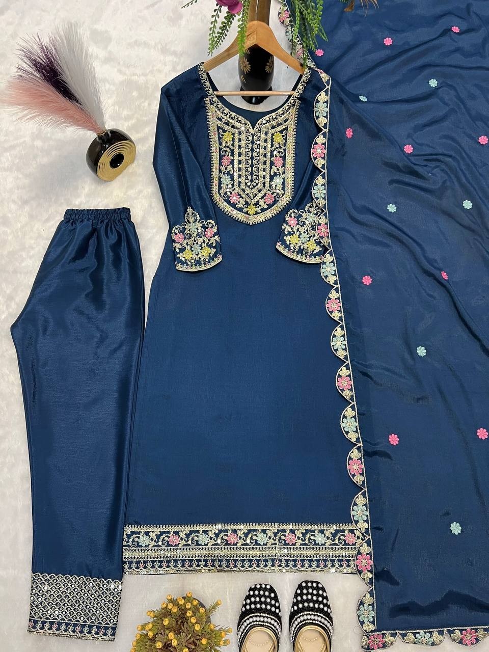 Kurta Palazzo Heavy Star Georgette with Dupatta Latest Collection for Women