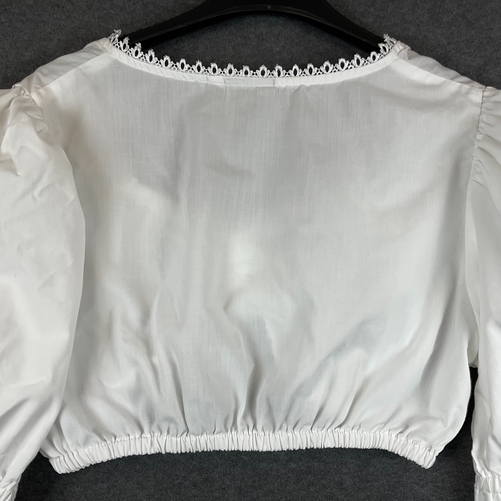 Dirndl Blouse Germany Bavarian Top Trachten Octoberfest Folk Festival Size 46/XL