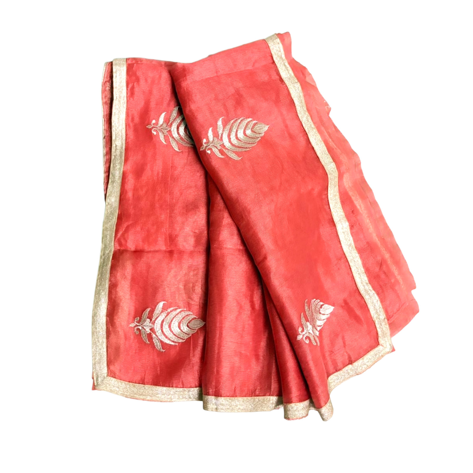Red Saree Homen Decor Crafted Material Sewing Dress Used Sari Curtain Drape Wrap