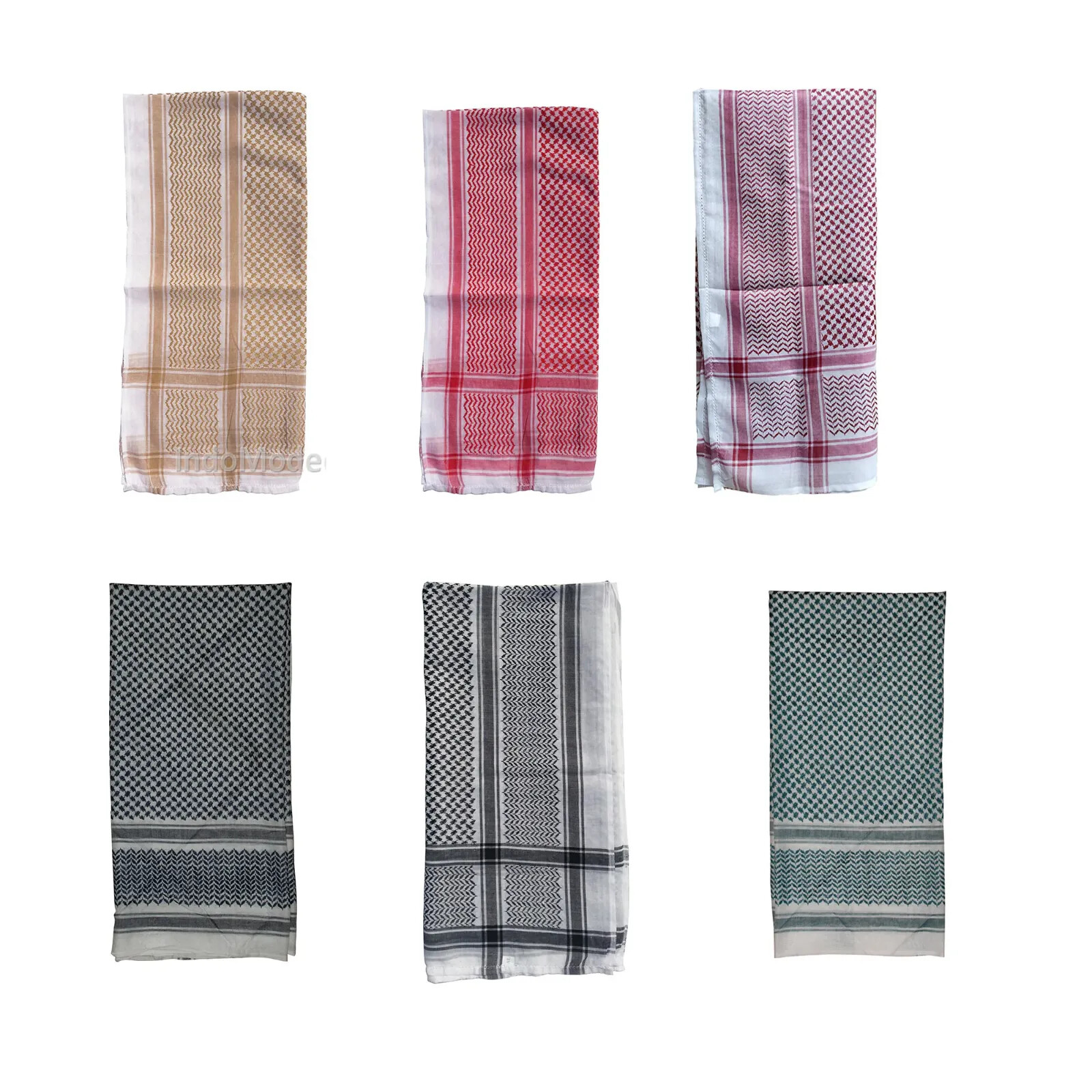 Islamic Arafat Shawl Different Colors Cotton Scarf 120x120cm Muslim Men’s Attire
