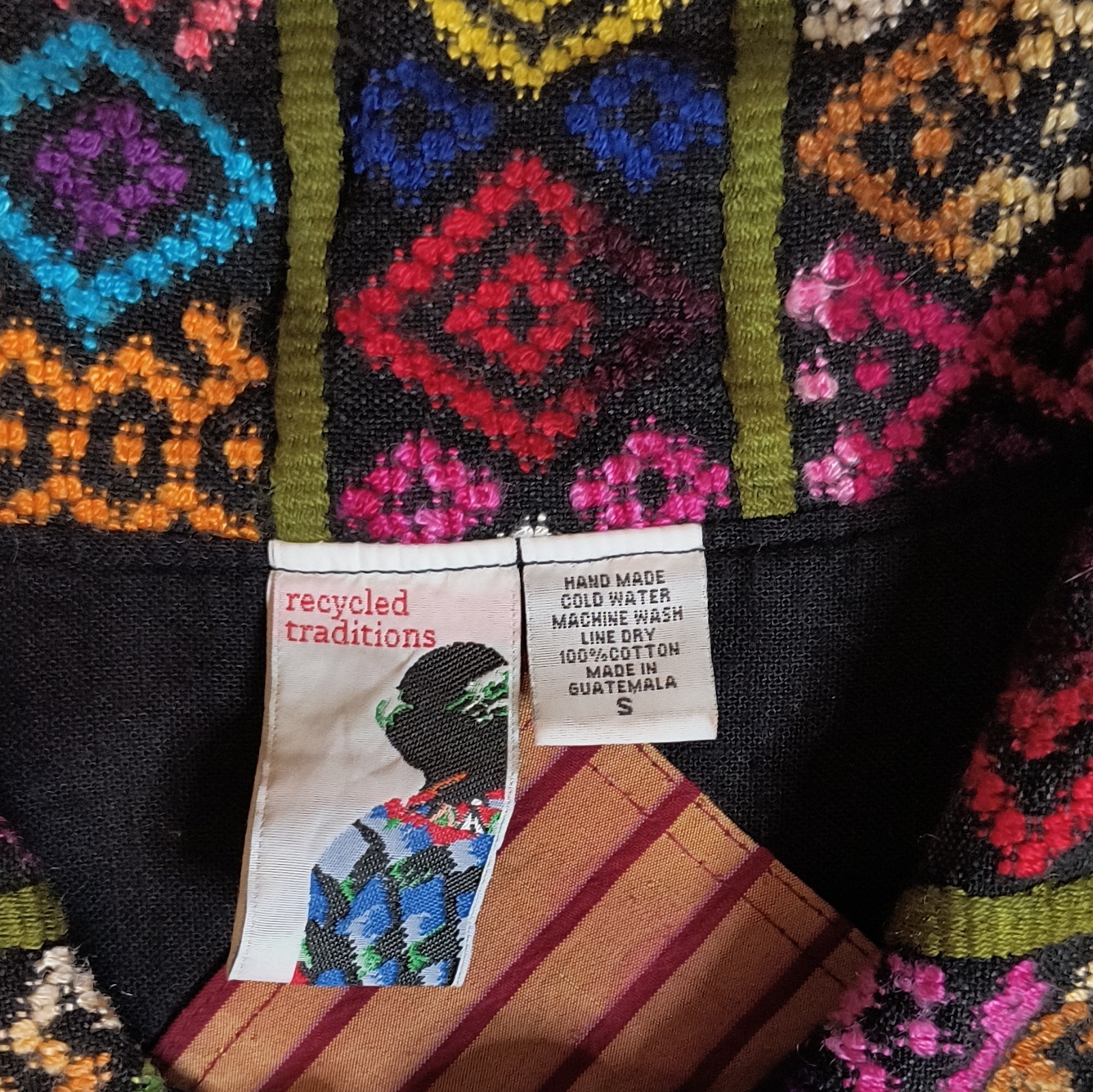 Recycled Traditions Women’s Cotton Woven Button Front Jacket Multicolor Small