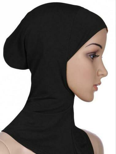 Muslim Neck Cover Pull-onHead scarf Inner Hijab Cap Islamic Underscarf Ninja hat