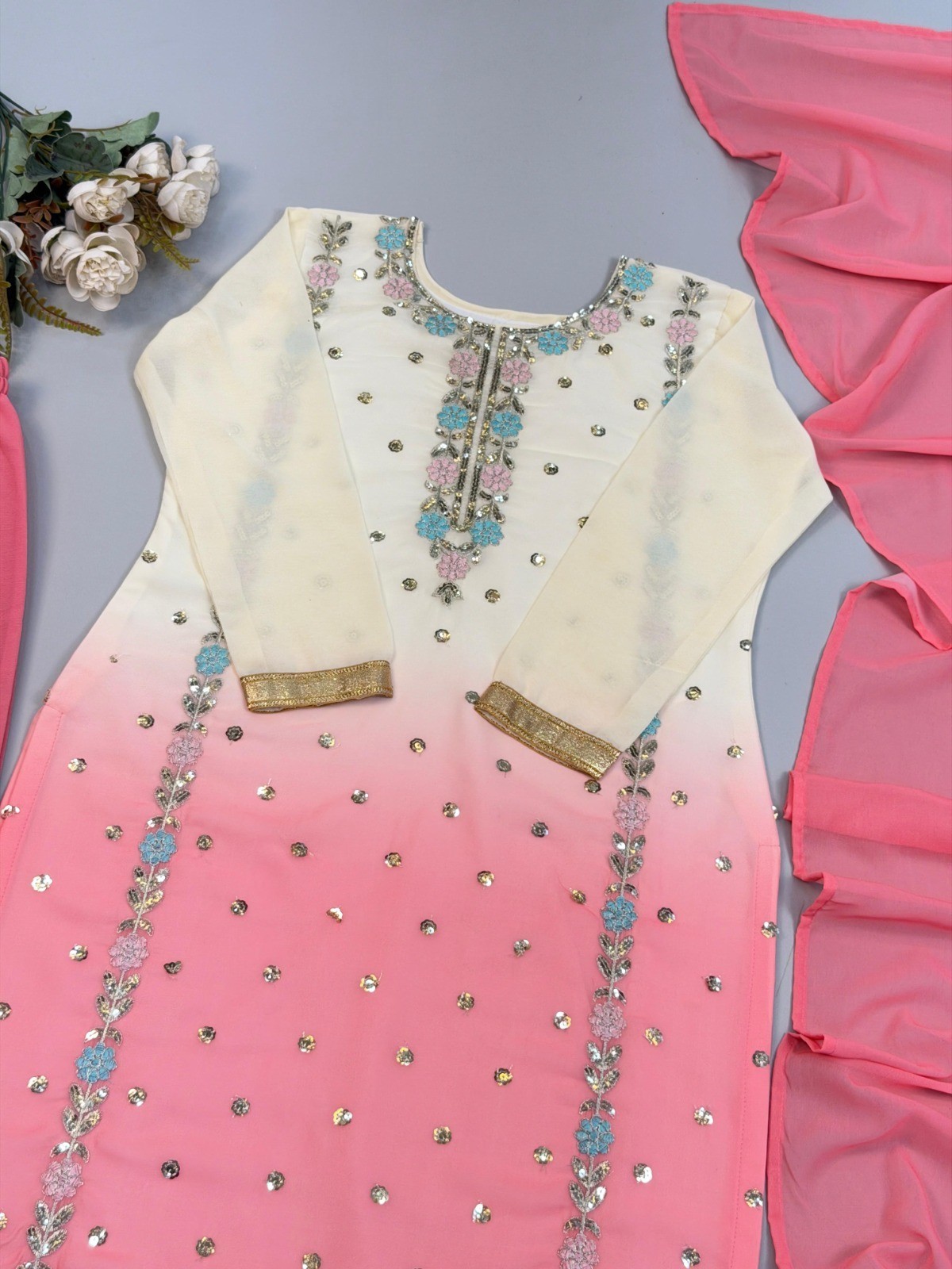 Designer Indian Pakistani top pent Bollywood Dress Party Wear Suit wedding