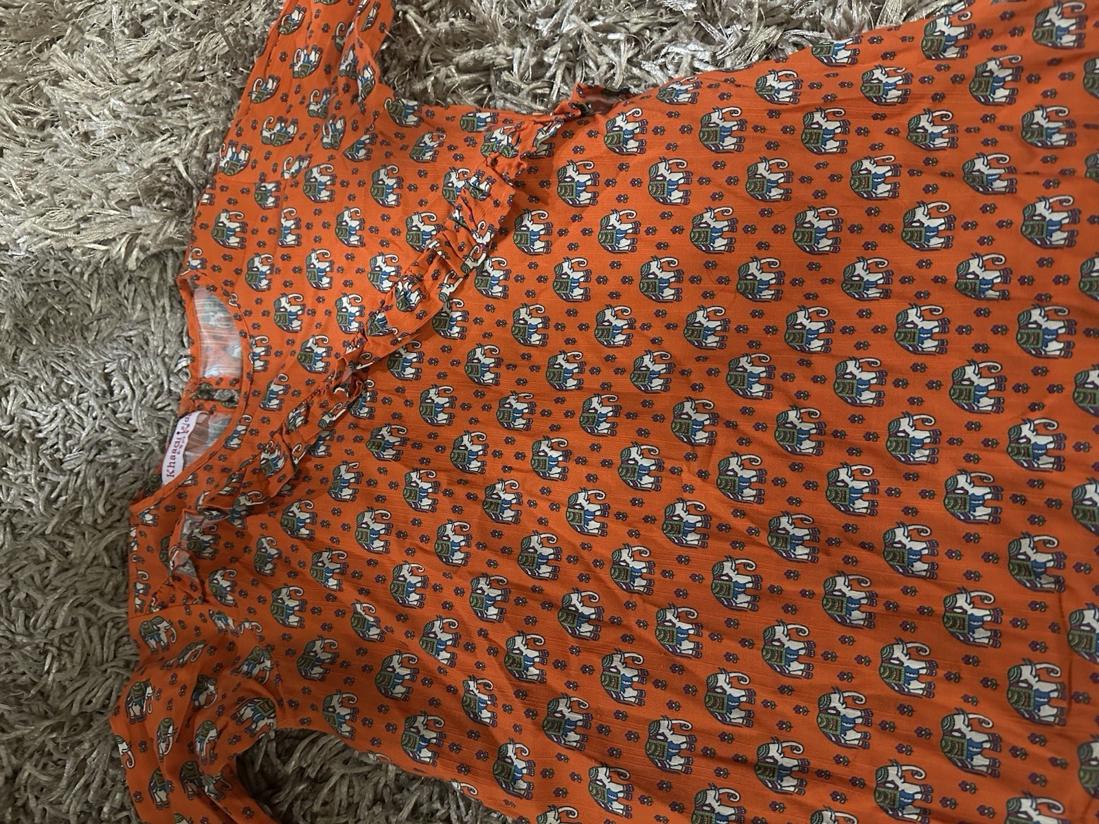 Khaadi Kids 9-10 Girls 10 Kurti EUC Elephants