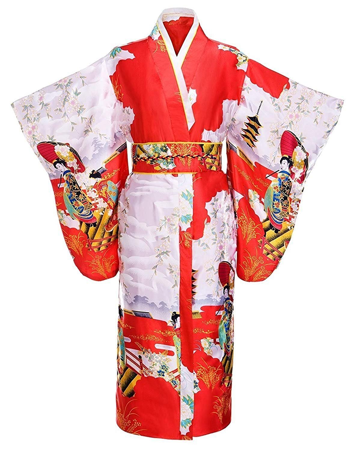 THY COLLECTIBLES Women’s Silk Traditional Japanese Kimono Robe/Bathrobe /…